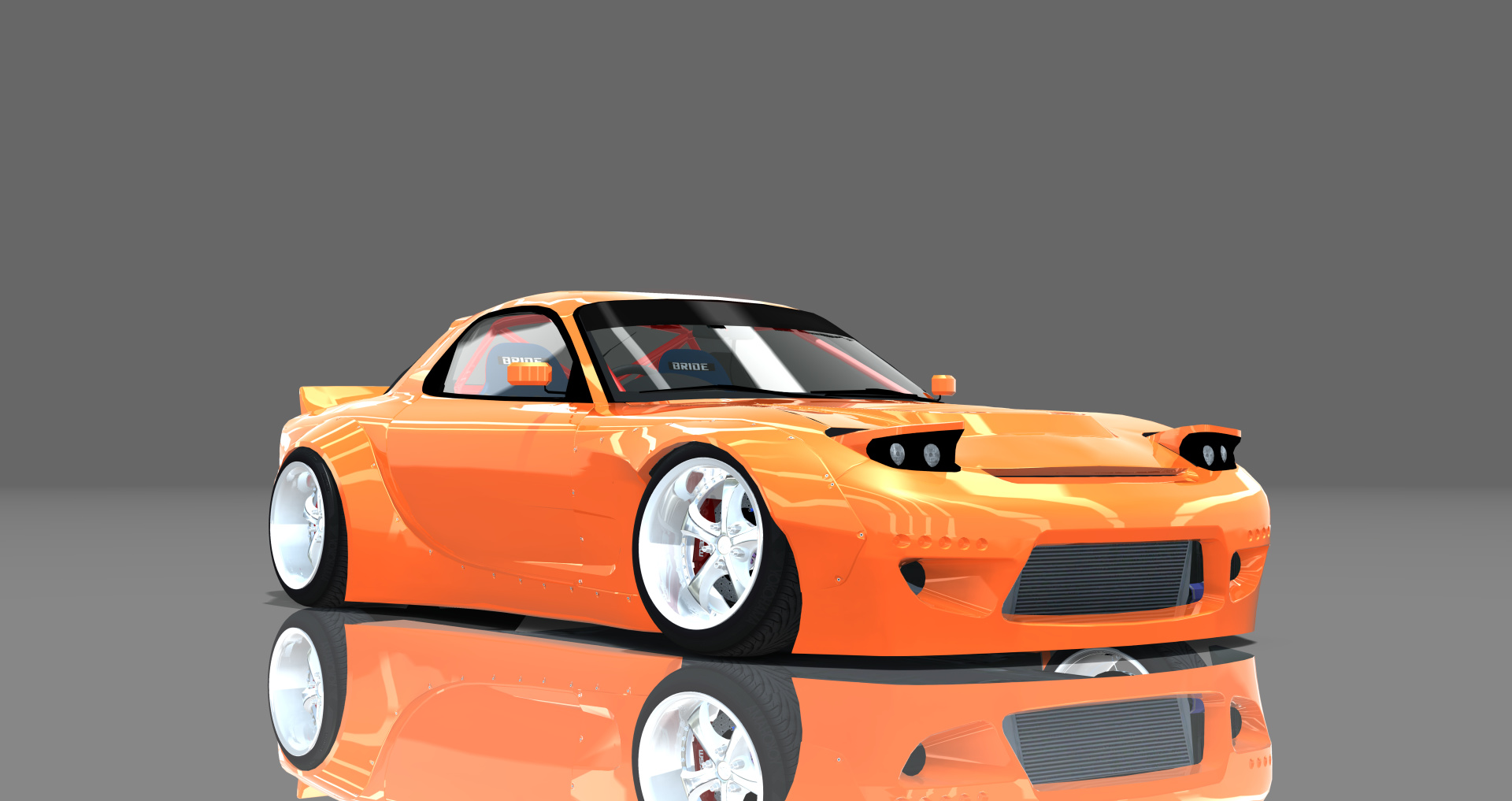 DTP Mazda RX7 FD3SRB, skin mclarenorange