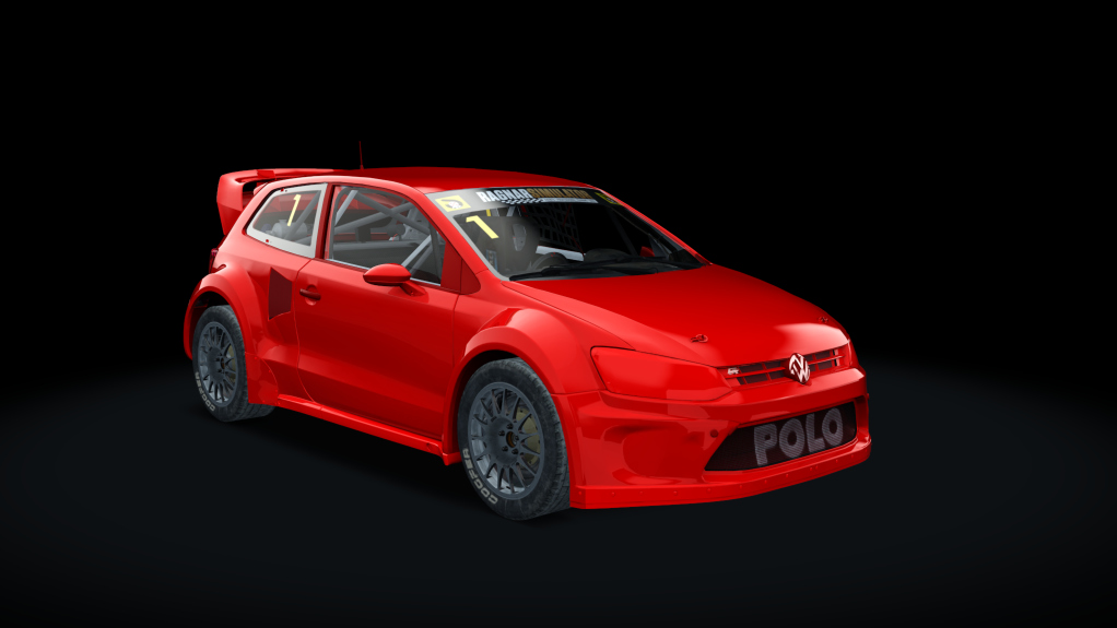 Volkswagen Polo RX, skin Czerwony